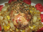 roast pork with sage potatoes corn (4)